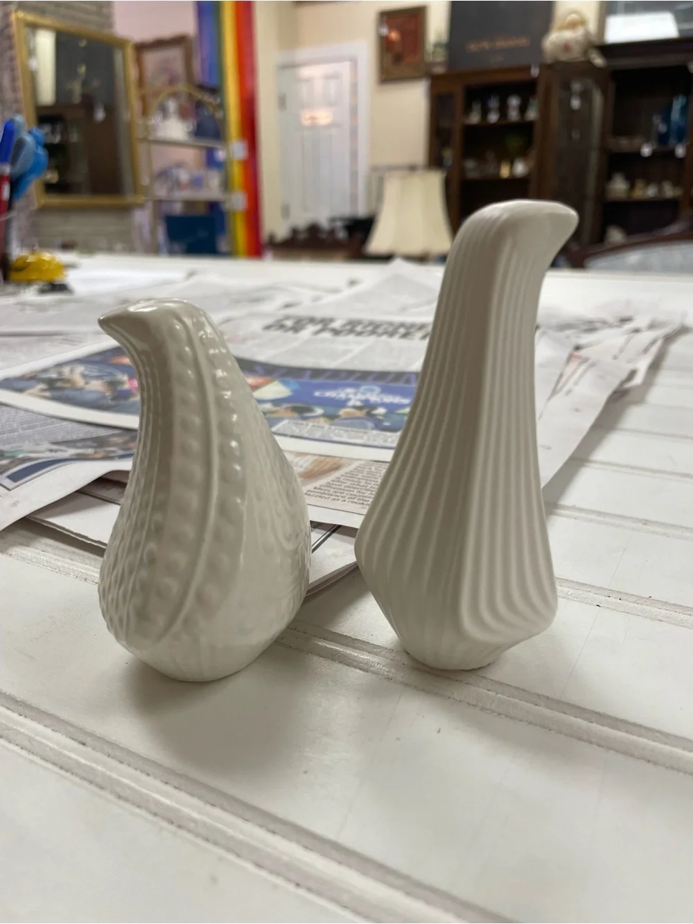 MCM Jonathan Adler Menagerie Porcelain Bird Salt & Pepper Shakers